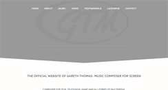 Desktop Screenshot of gareththomasmusic.com